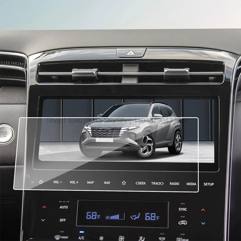 Displayschutzfolie aus gehärtetem Glas für Hyundai Tucson NX4 2021–2023, 10,25 Zoll, 8 Zoll, GPS, LCD-Navigation, Touchscreen-Zubehör Image