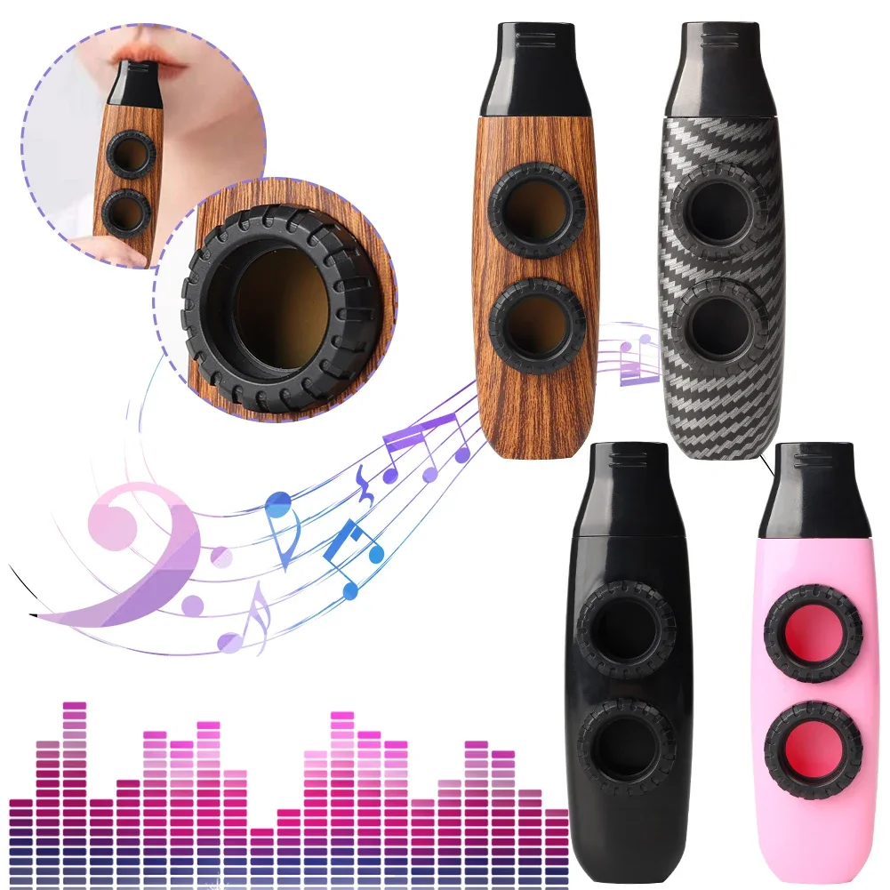 Double Film Kazoos Tragbares kleines Kazoo-Musikinstrument Professionell für Ukulele-Gitarrenbegleitung Image