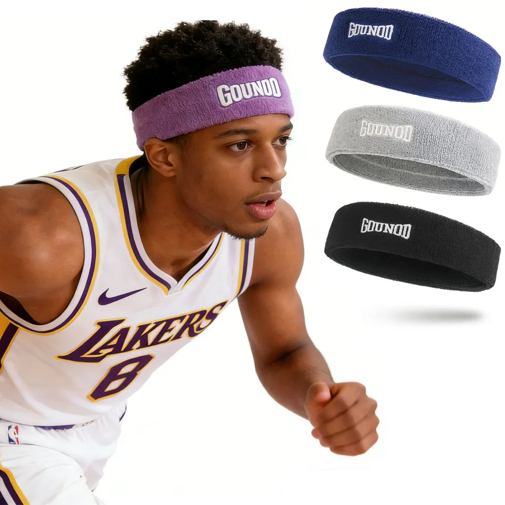 1 Stück Sport-Stirnbänder, rutschfest, feuchtigkeitsableitend, für Workout, Fitness, Laufen, Radfahren, Fußball, Yoga, Haarband Image