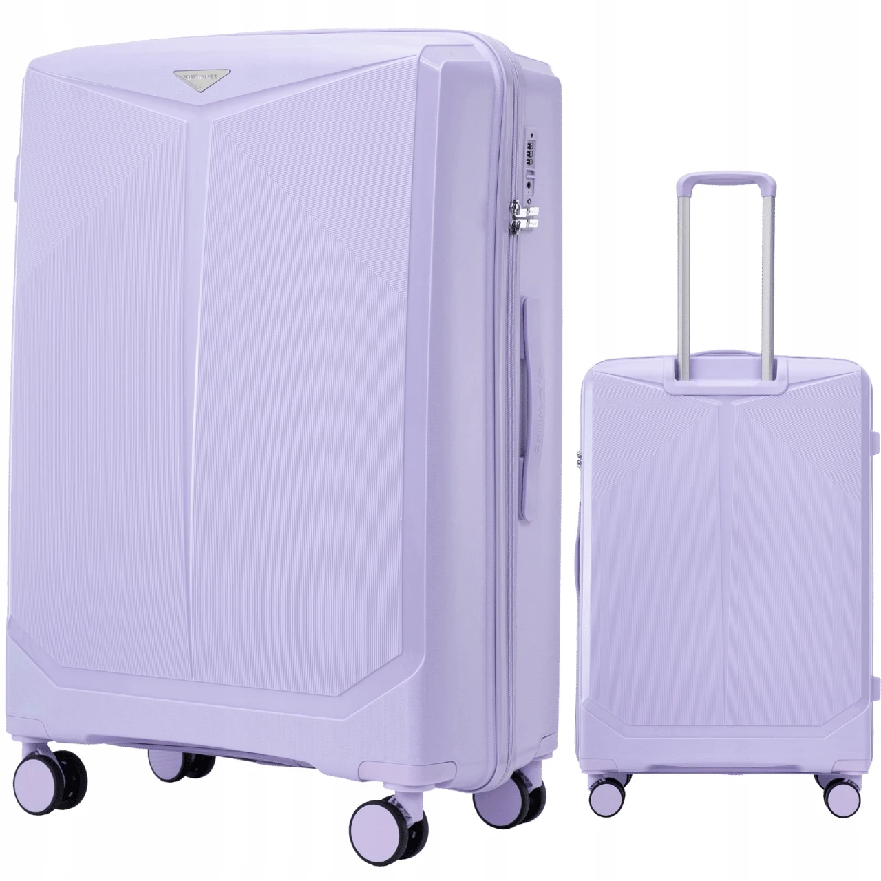 WINGS Großer XXL-Koffer mit Karomuster – Reisegepäck mit 4 Rollen, hart, leicht, langlebig Image