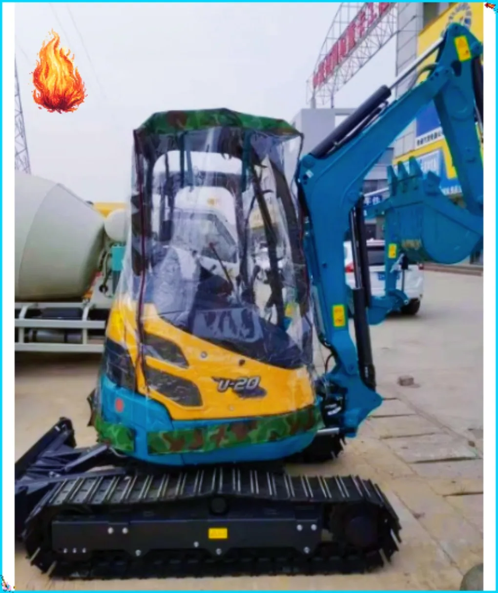 Brandneue Mini-Bagger-Autoabdeckung, warme Markise, PVC, winddicht, für Kubota U20 U30 Image