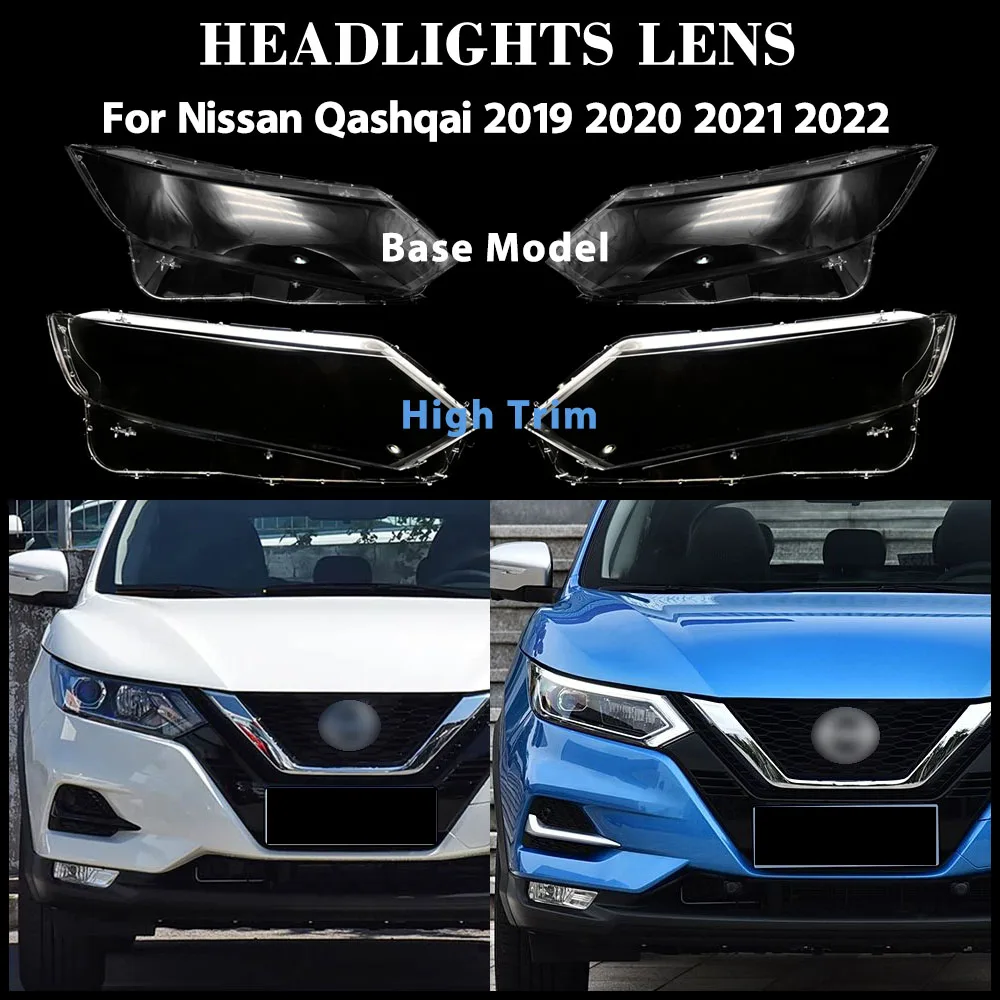 Für Nissan Qashqai 2019 2020 2021 2022 Scheinwerfer Abdeckung Scheinwerfer Objektiv Lampe Shell Plexiglas Ersetzen Original Plexiglas Lampenschirm