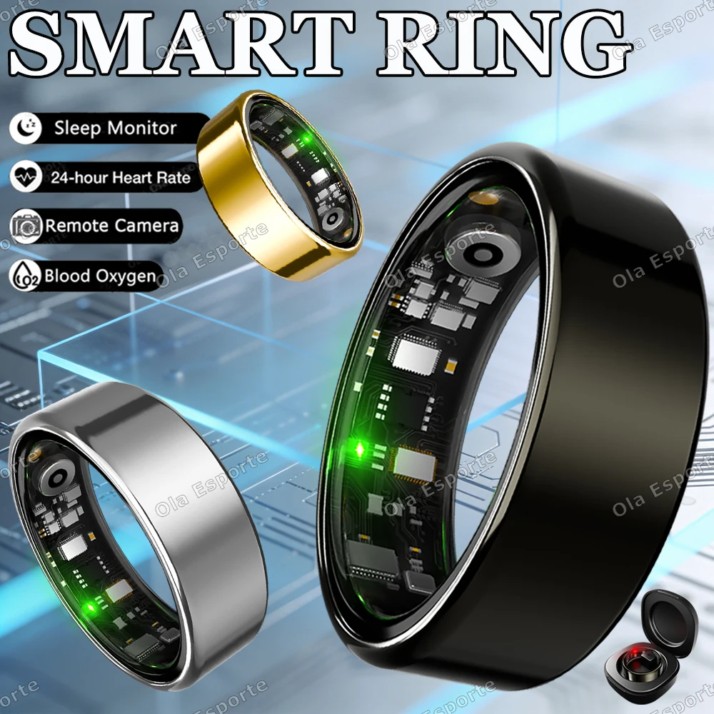 Neuer Smart Ring 2026 Bewegungsverfolgung Herzfrequenz Blutdruck Schlafüberwachung IP68 Wasserdicht Herren Damen Smartring Urlaubsgeschenke Image