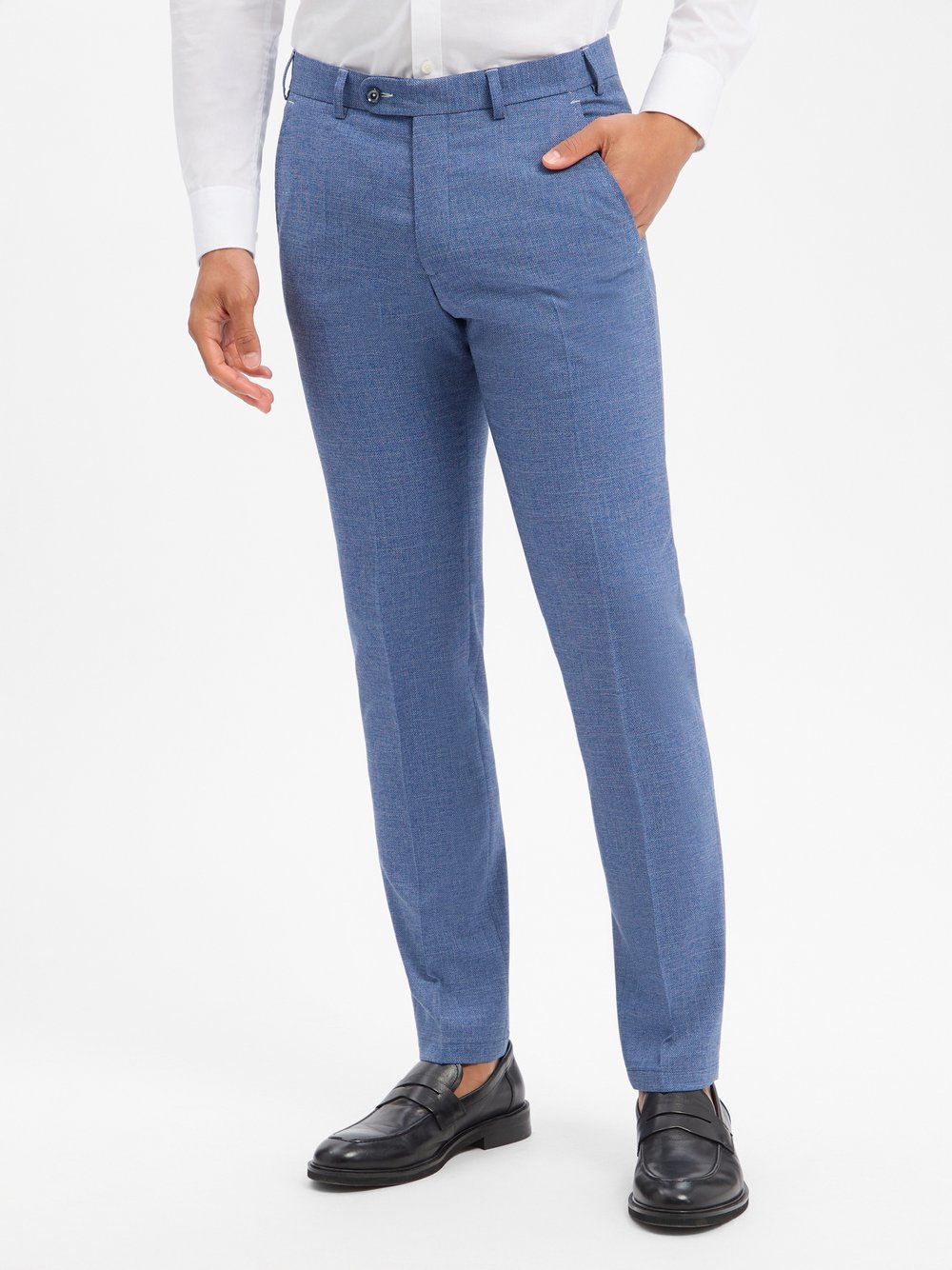 Digel Baukasten-Hose mit Woll-Anteil Herren Modern Fit indigo, 28 Image