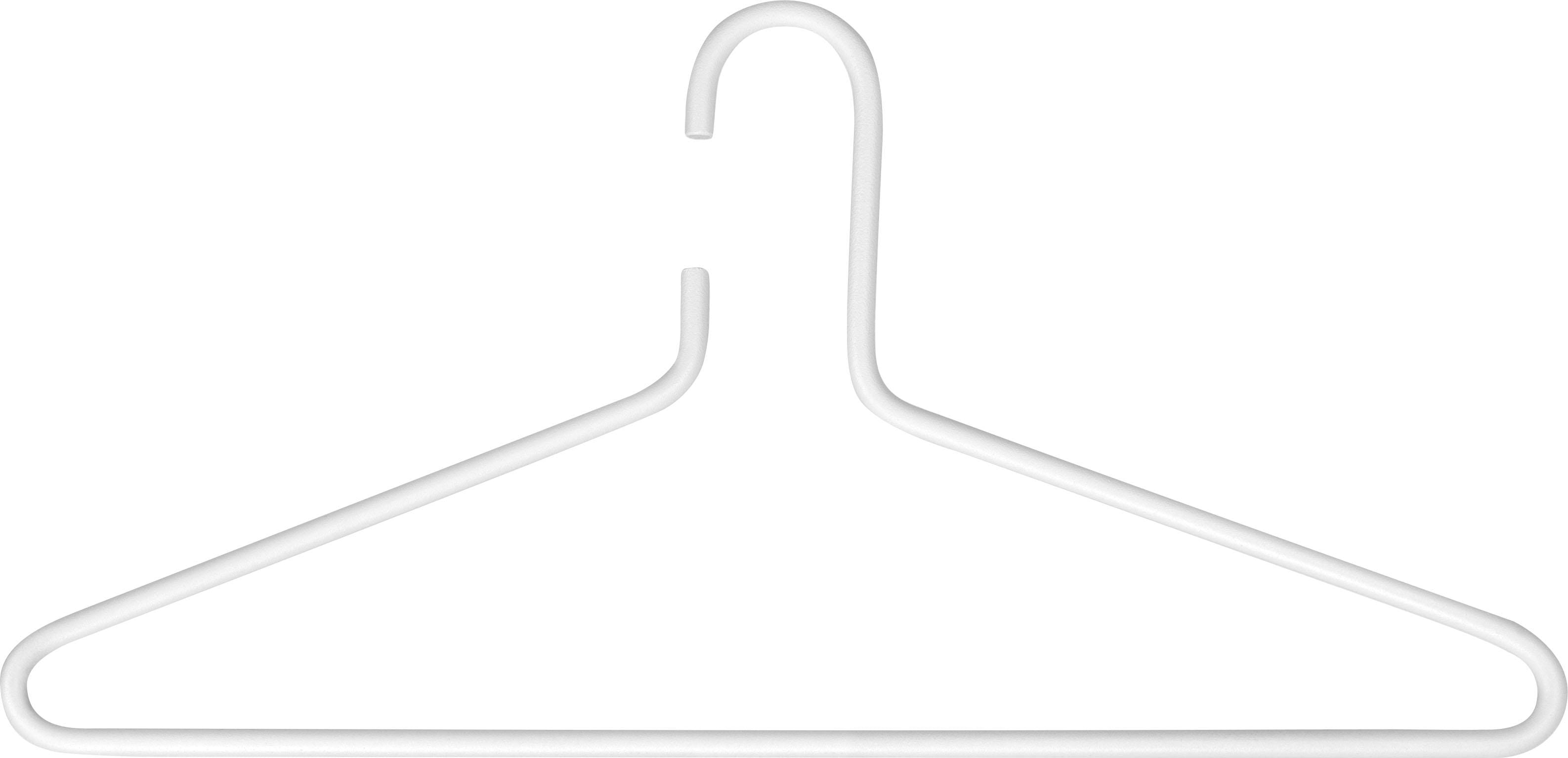 Kleiderbügel SPINDER DESIGN "SENZA", weiß, B:42cm H:19cm T:1cm, Metall, Kleiderbügel, Kleiderbügel, Metall, Elegantes Design Image