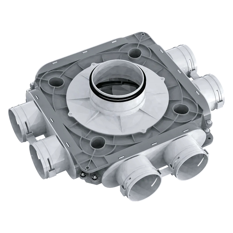 BlauFast Kunststoffverteilerkästen 75 mm - Blauberg Ventilatoren - LB11404.1 Image