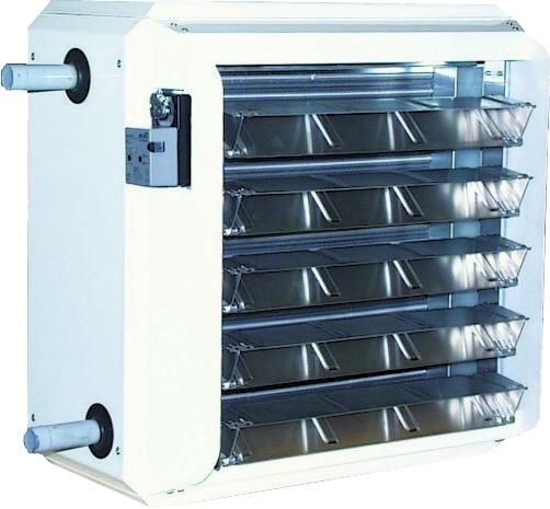 Wolf Luftheizer TopWing TLHK-EC25 230V Induktionsjalousie mit Stellmotor 230V - 6523866 - LB37679 Image