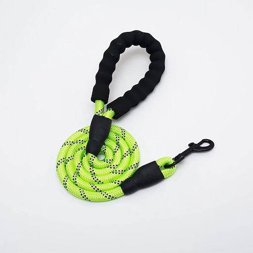 Hundeleinen-Set mit komfortablem, gepolstertem Griff und hochreflektierenden Fäden für mittelgroße und große Hunde Image