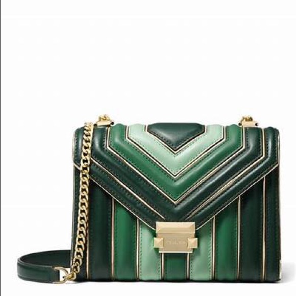 Michael Kors Bags | Hp Michael Kors Whitney Tricolor Handbag | Color: Green | Size: Os