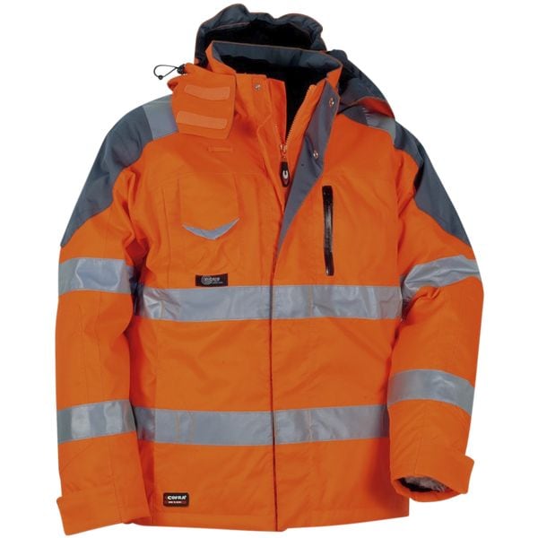 Cofra Warnschutz Thermo-Winterjacke »RESCUE« Größe 50 orange