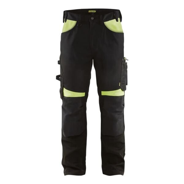 Blakläder Handwerkerbundhose »1556« Größe C50 schwarz/gelb