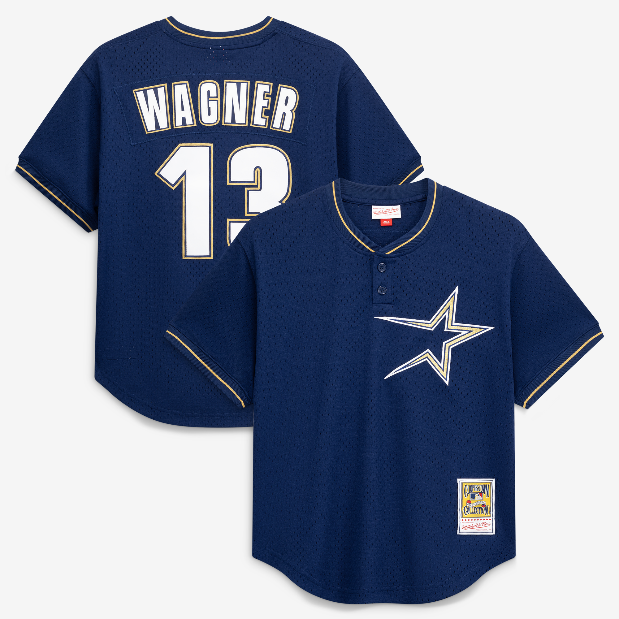 "Mitchell & Ness Billy Wagner Navy Houston Astros Authentic Batting Practice Jersey für Herren" Image