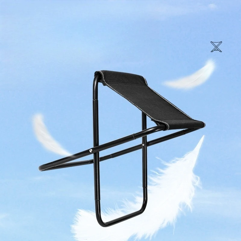 Faltbarer Hocker, dick und tragbar, zusammenklappbar und stapelbar. Dicker Angelhocker, kleiner Hocker für Reisen und Camping, Campinghocker.