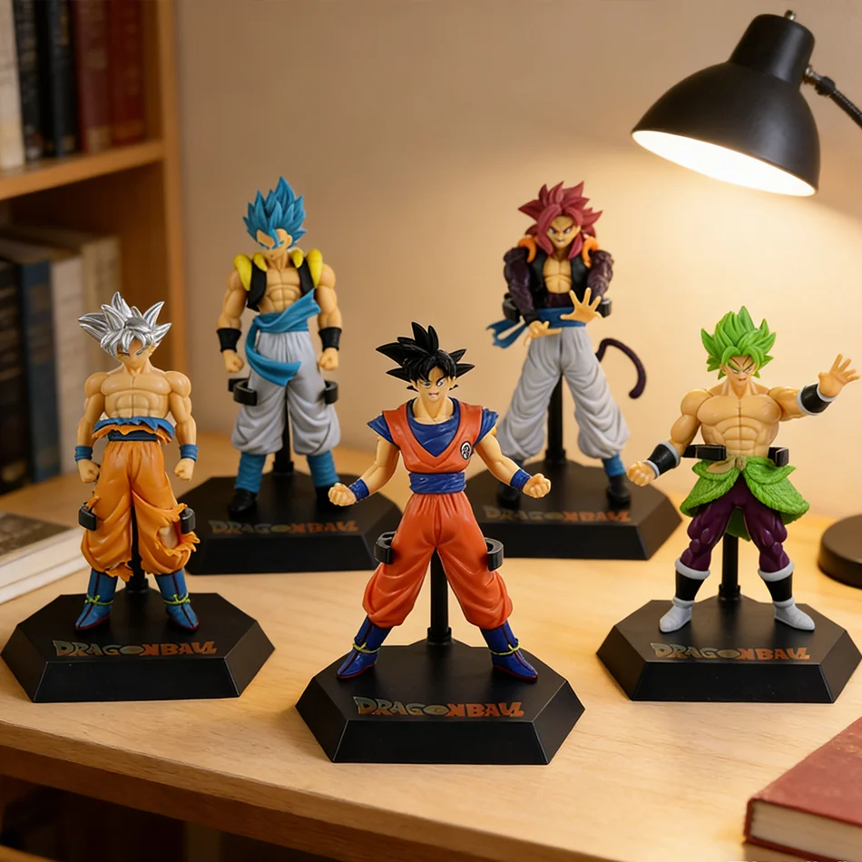 Anime Dragon Ball Z Super Saiyan Modell Son Goku Szene PVC Actionfigur 18-19cm Statue Sammlerstück Spielzeug Action-Modell Puppen Geschenke Image