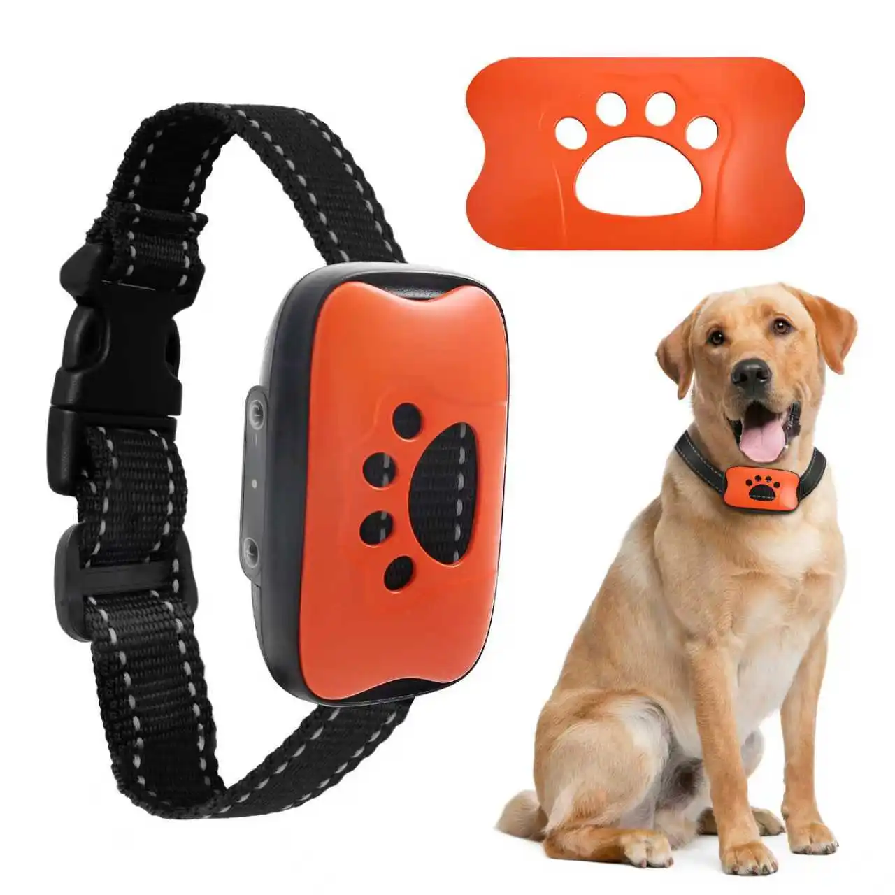 Haustier Hund Anti Bellen Gerät Elektrische Hunde Training Kragen Hundehalsband USB Aufladbare Stoppen Bellen Vibration Anti Bellen Geräte Image