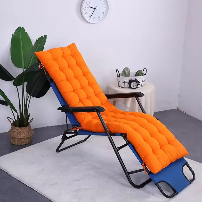 Schaukelstuhlkissen, Sonnenliegenkissen für Garten und Terrasse, langes Liegestuhlkissen, Chaiselongue-Kissen für drinnen und draußen