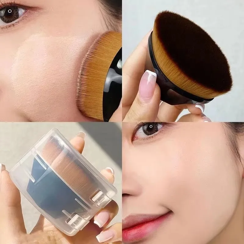1/2/3 Stück Six Corners Makeup Brush Kabuki Flawless Foundation Brush für flüssiges Make-up Pinselset Kosmetik Weiches synthetisches Make-up Image