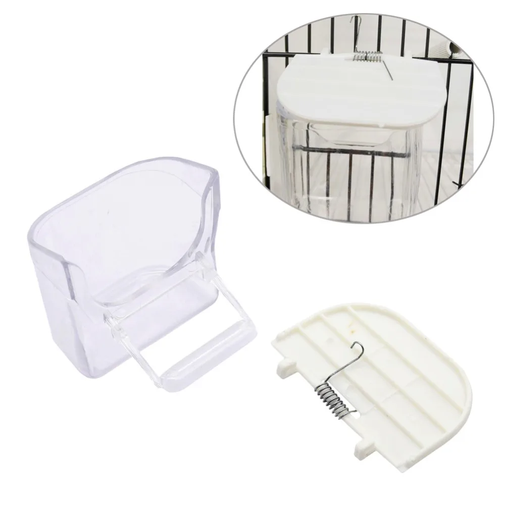 2 stücke Vögel Pet Food Feeder Trinker Automatische Lebensmittel Behälter Käfig Zubehör für Papagei Lovebird Vogel Wasser Schüssel Vogel Feeder