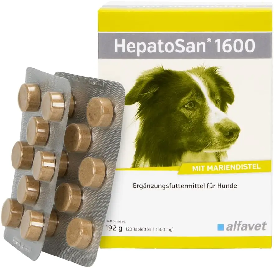 1600, unterstützt den Leberstoffwechsel, Nahrungsergänzungsmittel für Hunde, 120 Tabletten à 1600 mg Image