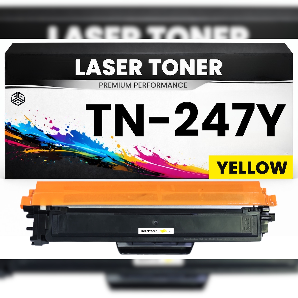 3DPlady Toner TN-247Y Gelb hochwertige Brother alternative TN247Y Premium kompatibel für DCP-L3510CDW/3517CDW/3550CDW HL-L3210cw/3230CDW/3270cdw DCP-L3517CDW Image
