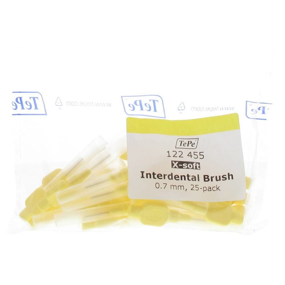 TePe Scovolino Interdentale Giallo 0,7 mm Extra Soft 25 pz Spazzolino