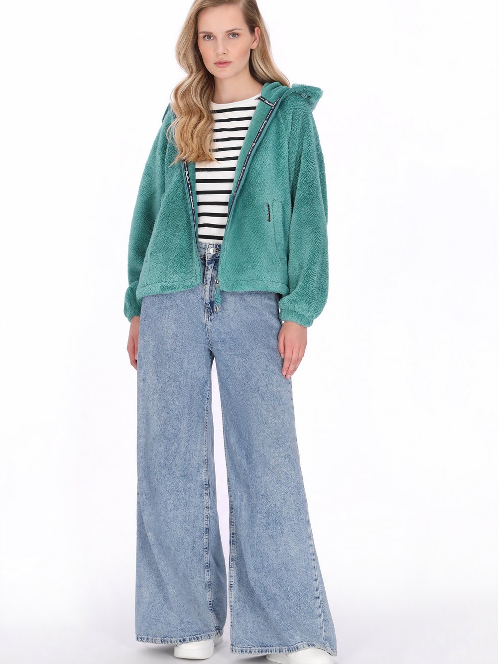 Schmuddelwedda Kapuzenpullover Damen blau, XL Image