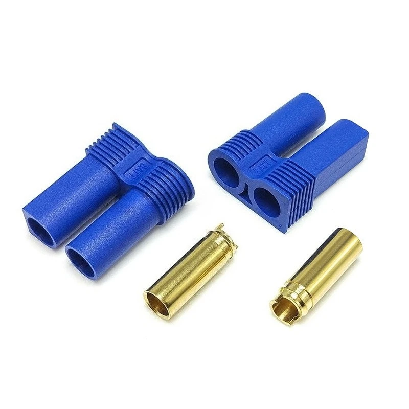 EC2 EC3 EC5 Modellflugzeug-Bananenstecker EC6 EC8 Kupferkern-Hülsenstecker für Lithium-Batterien Hochstromanschluss 100A/500VDC Image