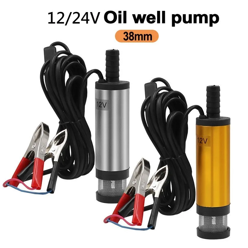 Tragbare 12/24V Kraftstoffpumpe für Diesel, Öl und Wasser mit Aluminiumgehäuse, Kraftstoff/Diesel/Öl/Wasser-Transferpumpe mit Edelstahlgehäuse Image