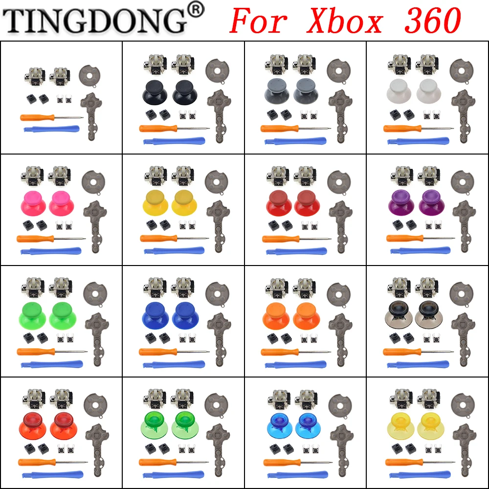 1 Set für Xbox 360 Controller Analogstick-Sensor Potentiometer + Daumengriffe LT RT Trigger-Schalter-Tasten Image