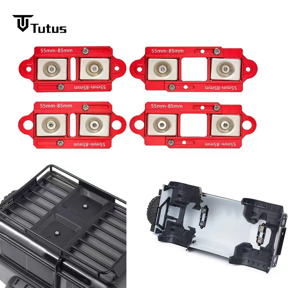 Einstellbare magnetische Karosseriehalterung 55–85 mm, 4 Stück für 1/10 RC Crawler TRX4 SCX10 90046 MST CFX TRX6 Image