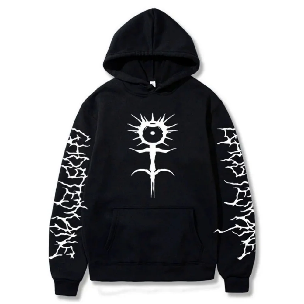 Neues modisches, vielseitiges Kapuzen-Sweatshirt für Herren von beliebtem Rapper für Frühling und Herbst Image