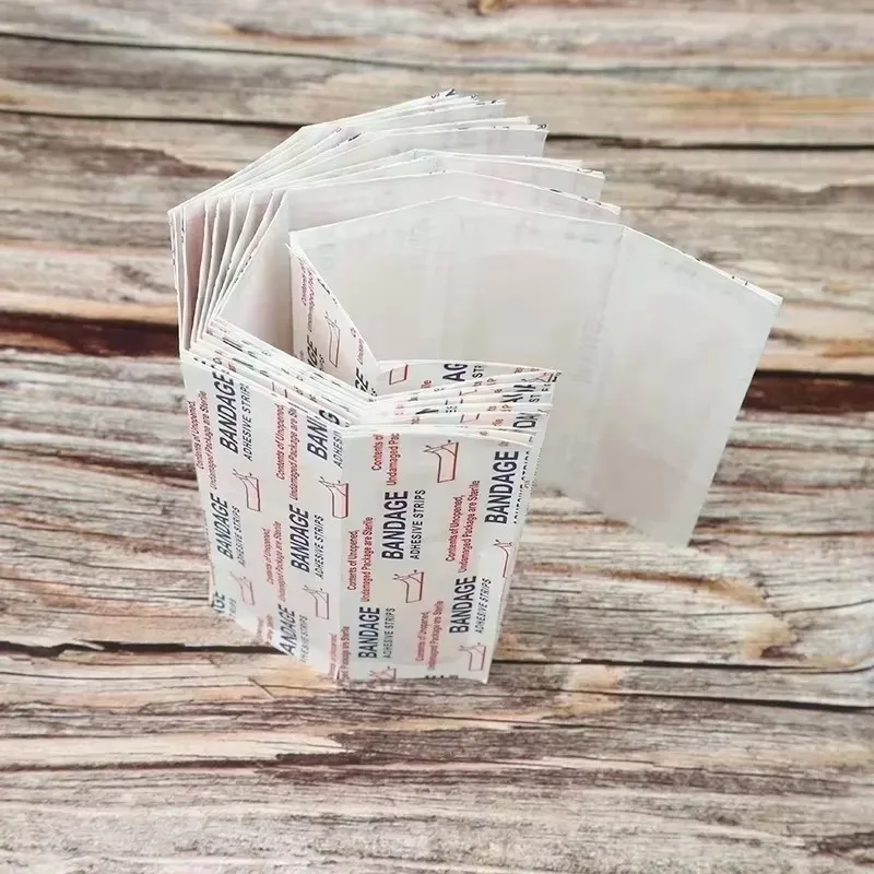 50-500PCS Atmungsaktive Pflaster Wasserdichte Verband Erste Hilfe Wunde Dressing Medizinische Band Wundpflaster Notfall Kits Bandaids Image