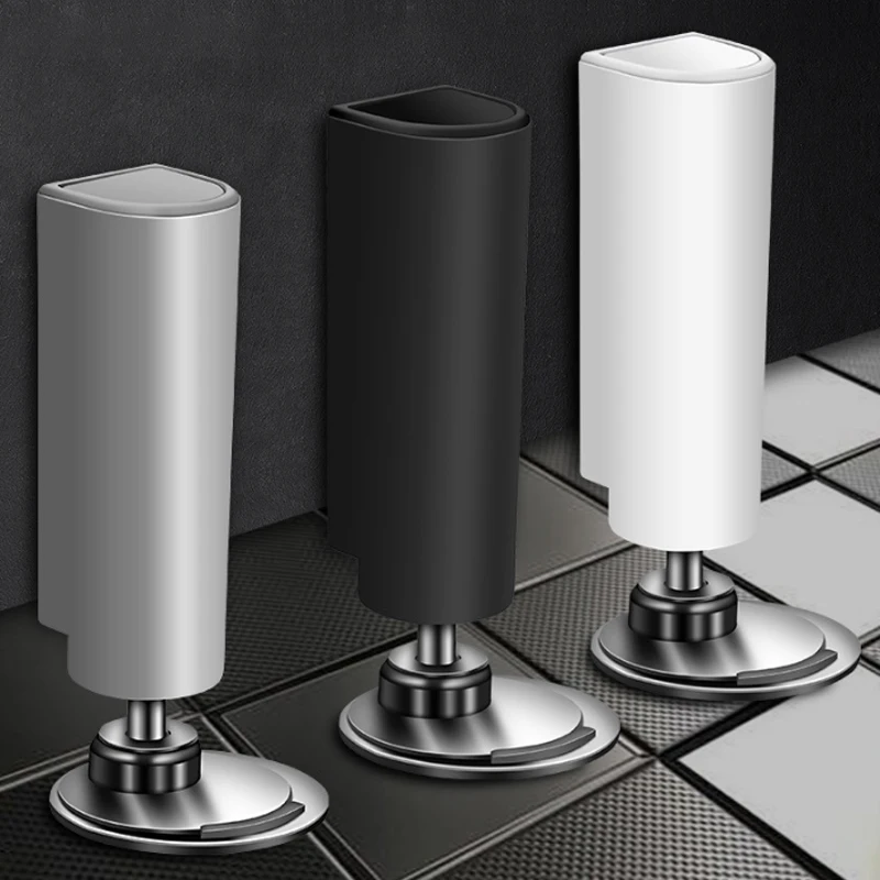 1/2/4PCS Heavy Duty Magnetische Tür Stopper Edelstahl Türstopper Schwarz Ohne Stanzen Tür Saug tür Halter Tür Hardware