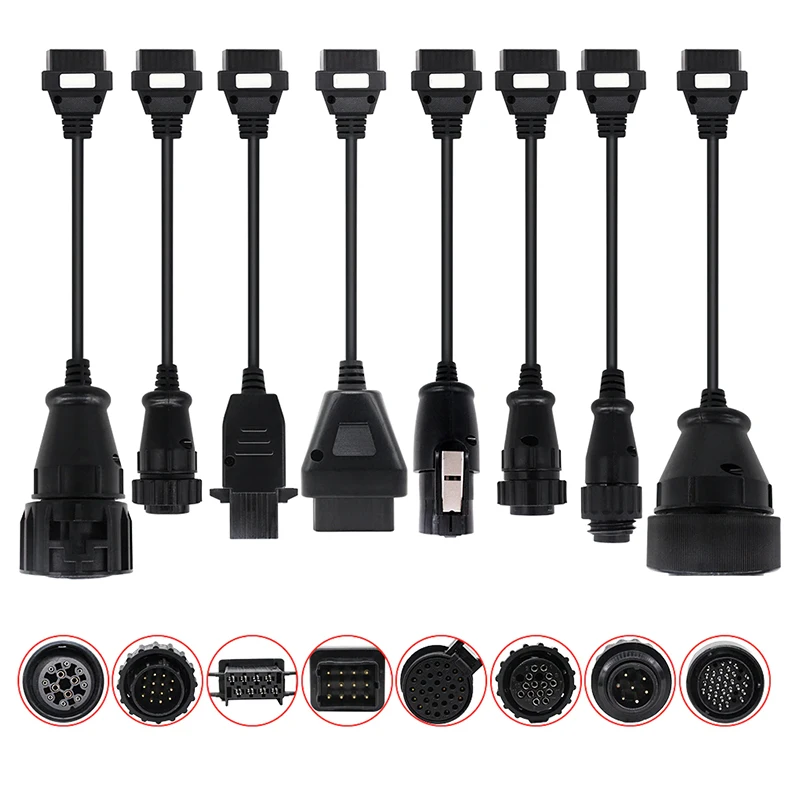 Komplettes Set 8-teilige Auto-/LKW-Kabel für TCS PRO-Diagnoseanschluss Image