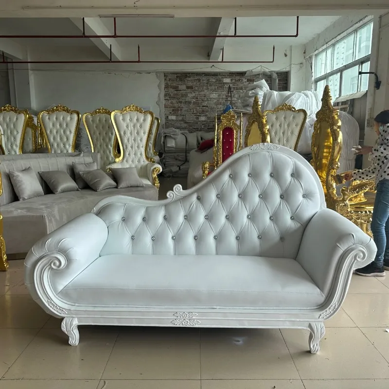 Europäisches Fiberglas-Schlafzimmer-Sofa, Endhocker, Toffee-Sofa, Ecksofa, Hotel-Hochzeitssofa Image