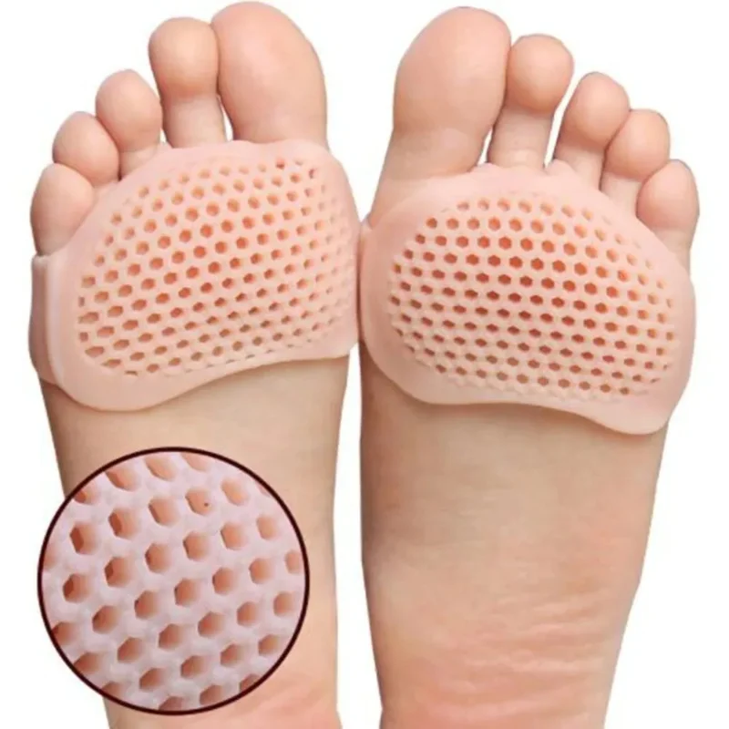 Silikon Mittelfuß polster Zehen trenner Schmerz linderung Fuß polster Orthesen Fuß massage Einlegesohlen Vorfuß socken Fußpflege-Tool Image