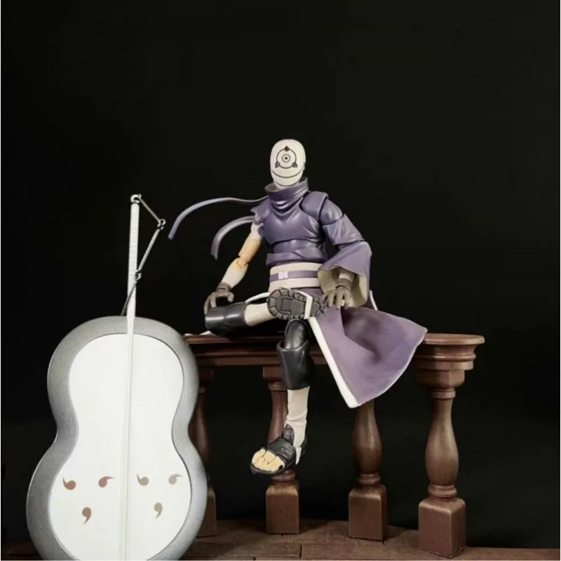 Auf Lager: Actionfigur im Maßstab 1:12, Naruto Uchiha Obito, japanische Ninja-Anime-Männerkleidung, Saum für SHF 6'' Soldatenkörper Image