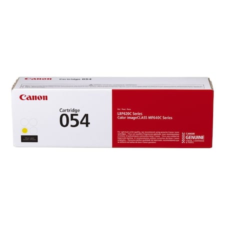 CANON 3021C001AA Canon CRG-054 Y Yellow Toner Cartridge 1,200 Yield