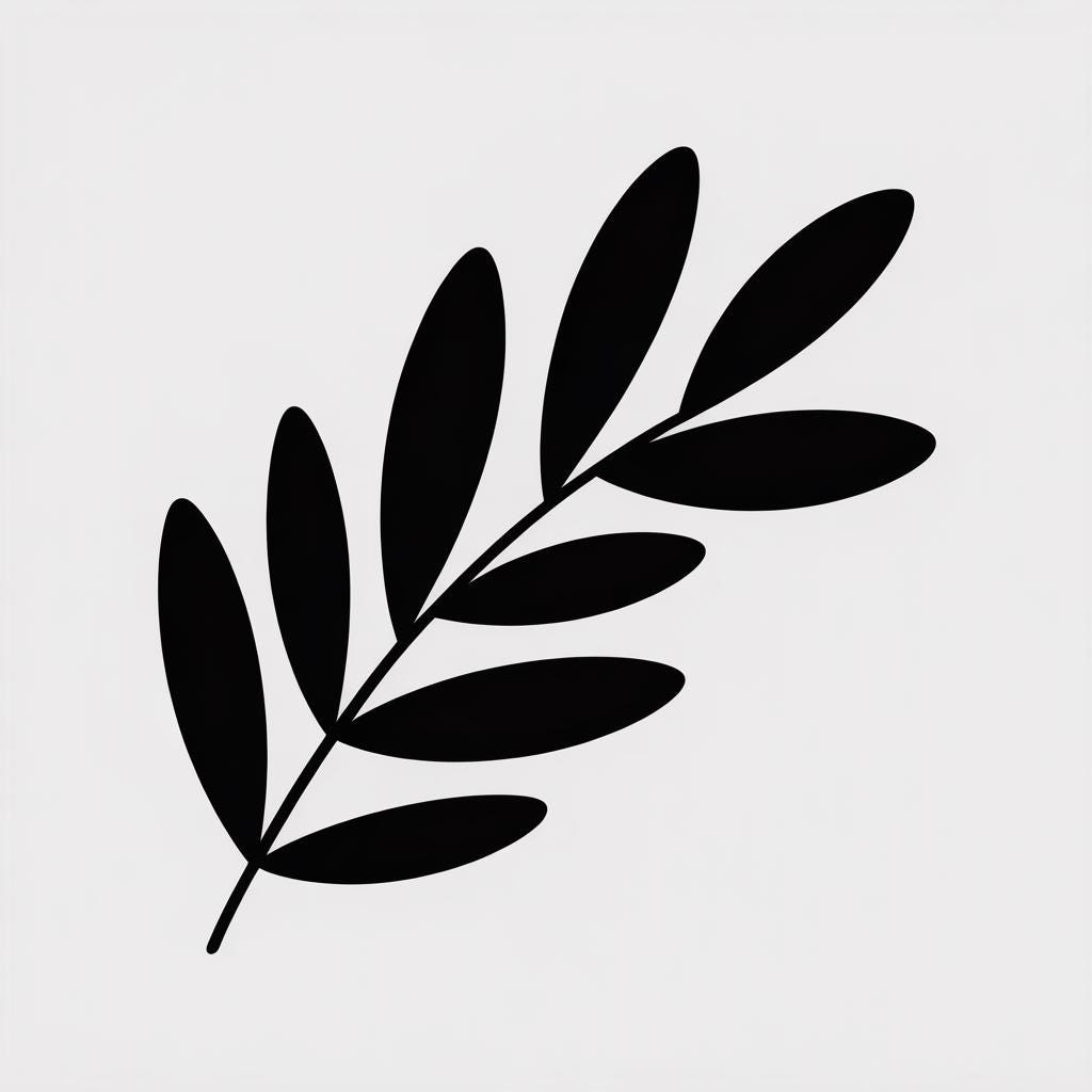File di taglio SVG con silhouette di ramo d'ulivo | File SVG con pianta botanica | File di taglio Silhouette Cricut | File SVG con foglia floreale | D