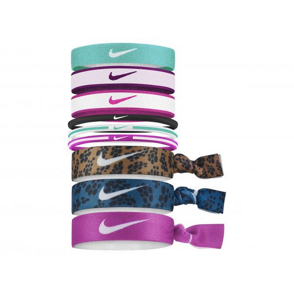 Nike - Haarband (9er-Pack) (Sangria-Rot/Kräftiges Pink/gewaschenes Blaugrün)