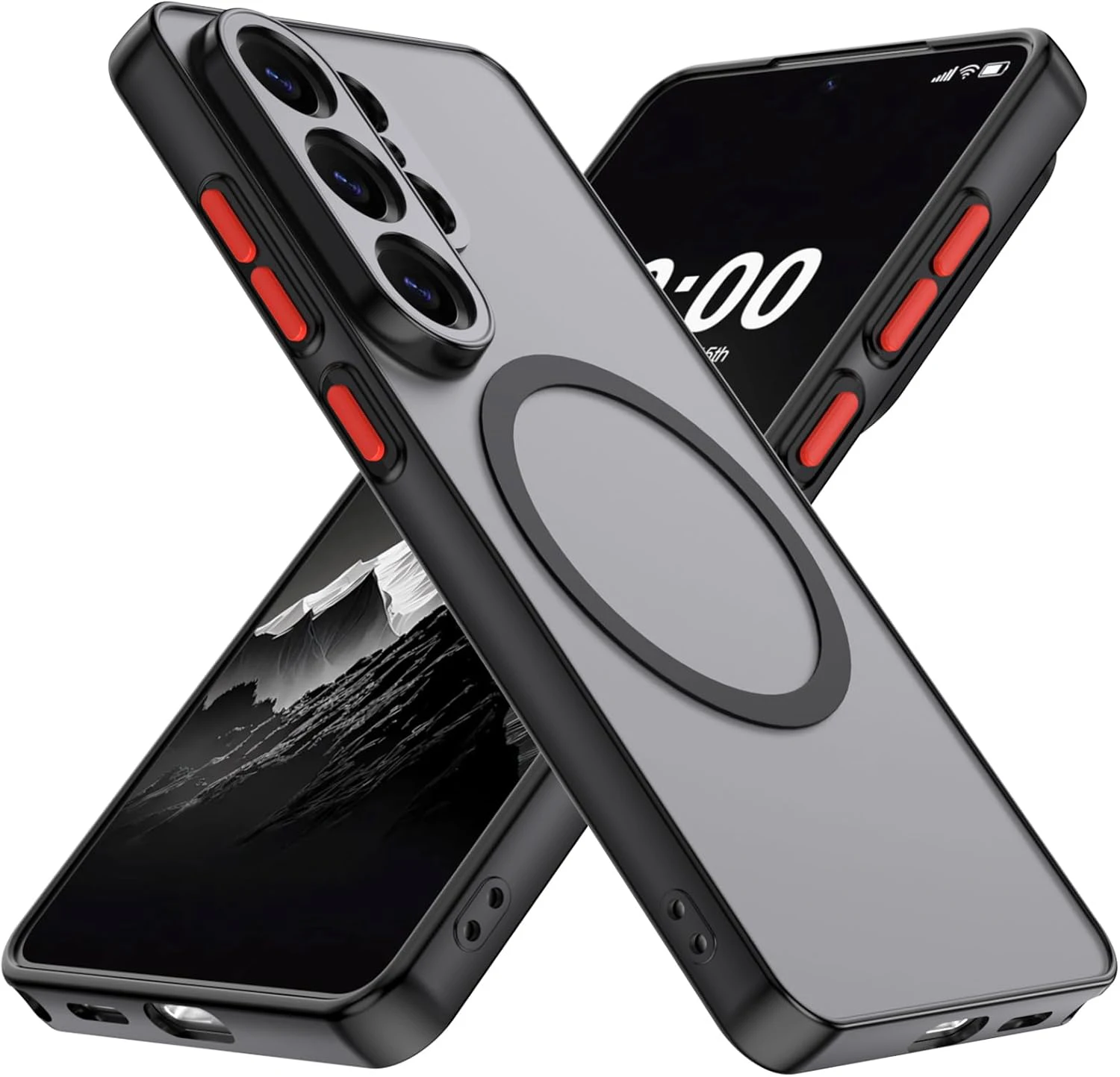 Custodia Magnetica Opaca Antiurto per Samsung Galaxy S26 Ultra, Cover Protettiva Resistente per Galaxy S26 Ultra