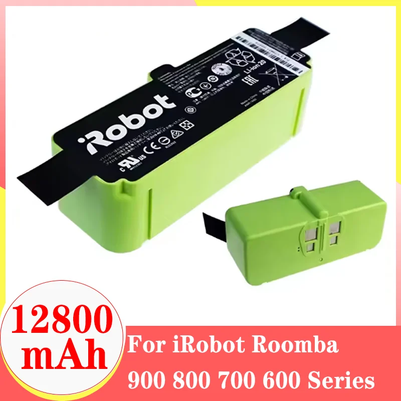 NEW Original replacement battery 12800mAh For iRobot Roomba 600 700 800 900 Series Vacuum Cleaner iRobot roomba 670 775 891 Part