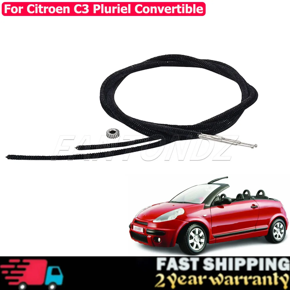 Kit Cavo e Ingranaggio per Tettuccio Apribile Citroen C3 Pluriel 2004-2025, 8401Z0 8484C4, Kit Riparazione Tetto, Guida Cavo, Accessori Auto