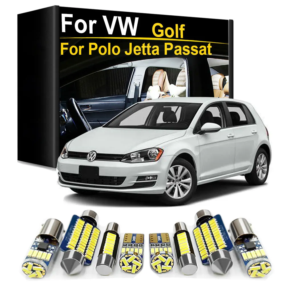 Kit di illuminazione a LED per interni per VW Volkswagen Golf Jetta 3 4 5 6 7 MK3 MK4 MK5 MK6 MK7 Passat B4 B5 B6 B7 CC Polo 6R 6C 9N AW Canbus