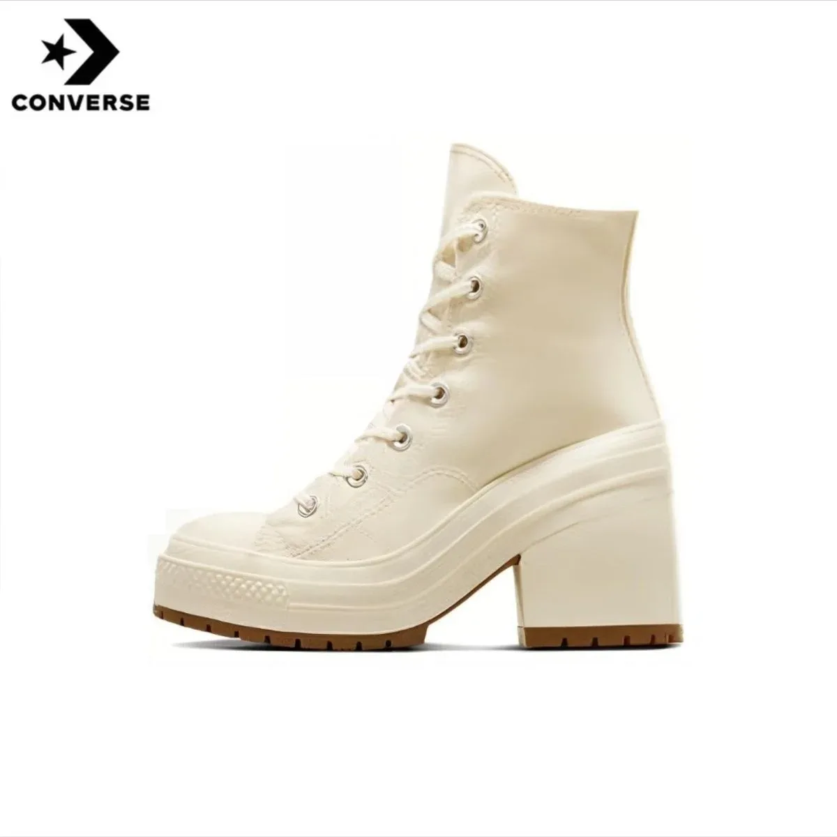 Neue Converse Run Star Motion High-Top-Leinwandschuhe mit dickem Boden, Plateau-Turnschuhe, zukünftiges Radio-Wellen-Design für Männer und Frauen