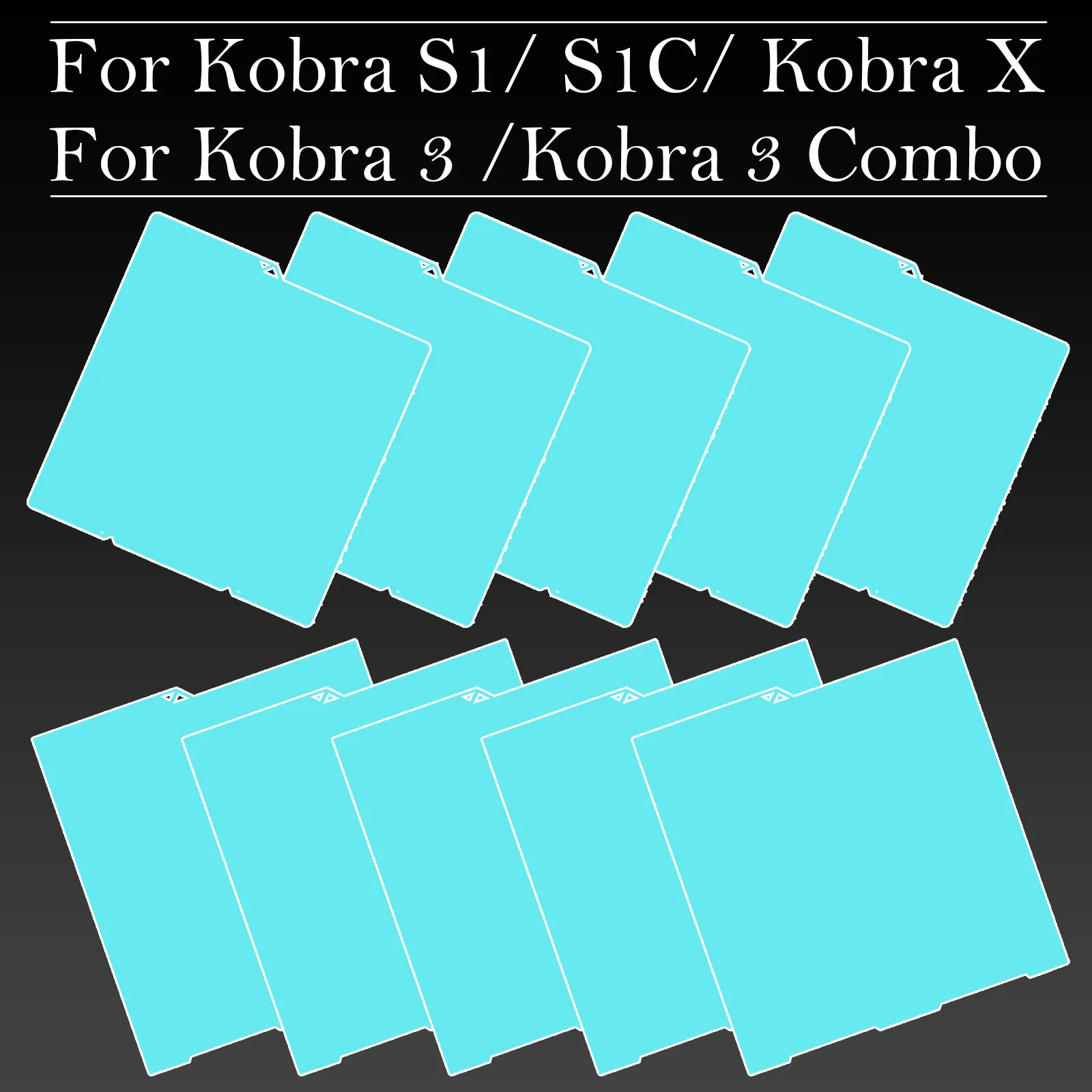 Glacier Cold Printing Plate für Anycubic Kobra 3/Kobra 3 Combo/Kobra S1C/Kobra X Hochviskose beidseitige Druckplatte KX Image