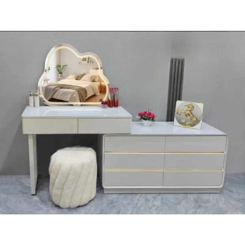 Make-up-Hocker aus Lammwolle für Mädchen, Schlafzimmer, Kommode, Stuhl, Wohnzimmer, Zuhause, runder Hocker, Nagelstudio, spezieller Hocker für Kunden