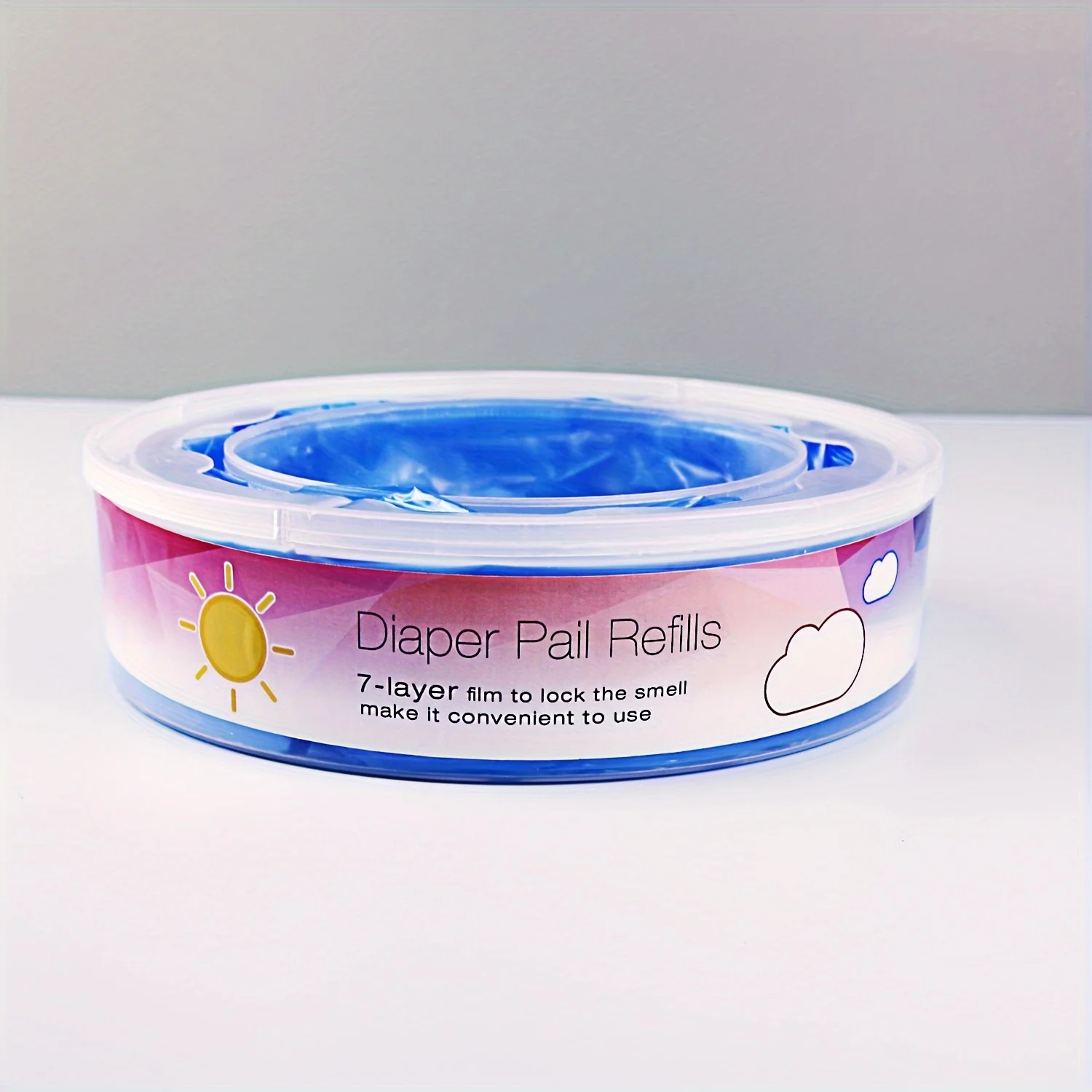 1 Packung Windelbehälter-Nachfüllpackungen, kompatibel mit Genie und Munchkin Windelbehältern. Image