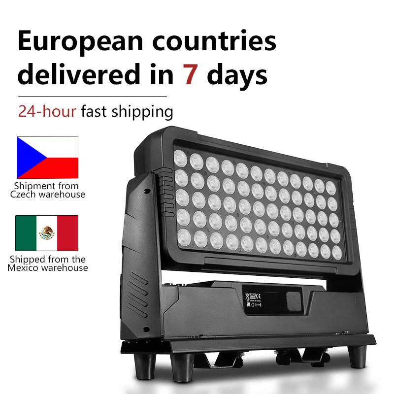 AICPOSE LED DMX 60x10W 4in1 RGBW Wandfluter Außenbeleuchtung IP65 LED City Color Light Bühnenbeleuchtung Party-Licht