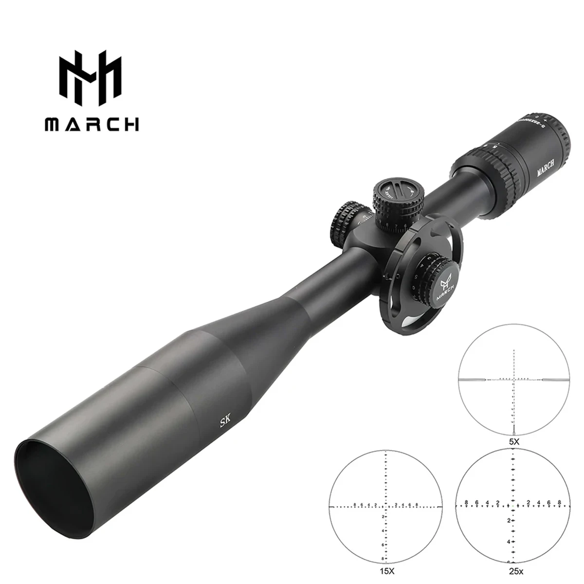 MÄRZ 5-25X50 FFP Jagd Zielfernrohr Präzision Schießen Optische Anblick 11mm/20mm Schiene Montieren Sniper Umfang Taktische zubehör